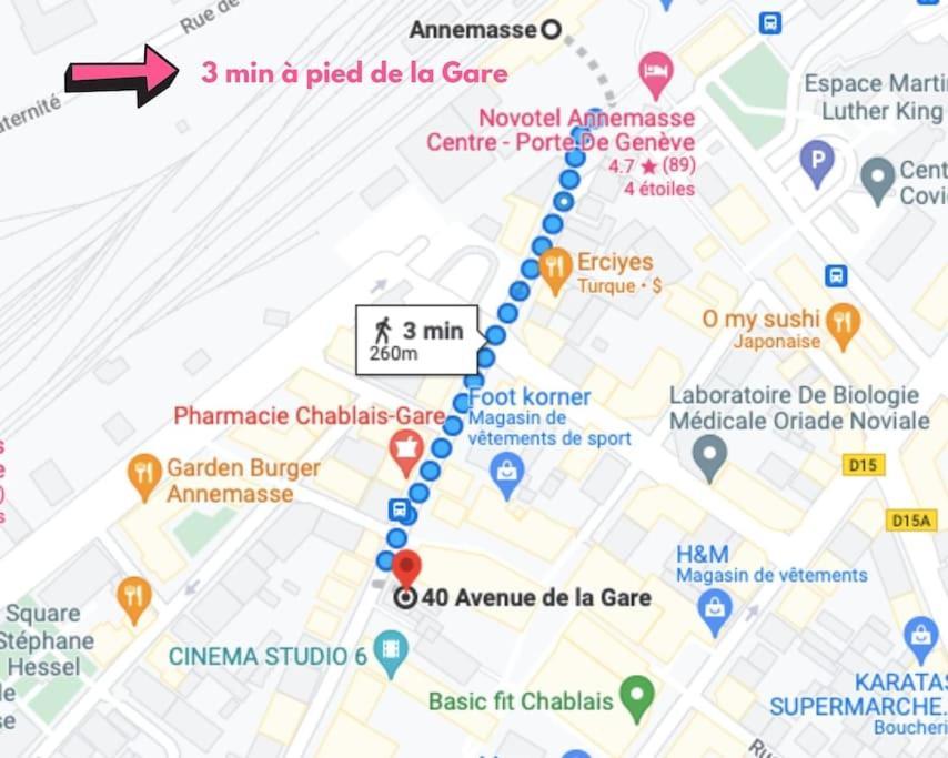 Green Cocon - Gare Annemasse A 3Min-Geneve Acces Direct Zewnętrze zdjęcie